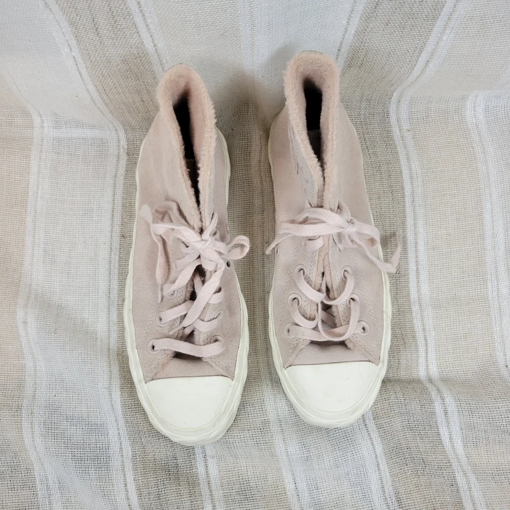 Converse CTAS Cable Lift Braided Platform‎ Sneakers Tennis Shoes Pink Size 6 - Picture 2 of 9
